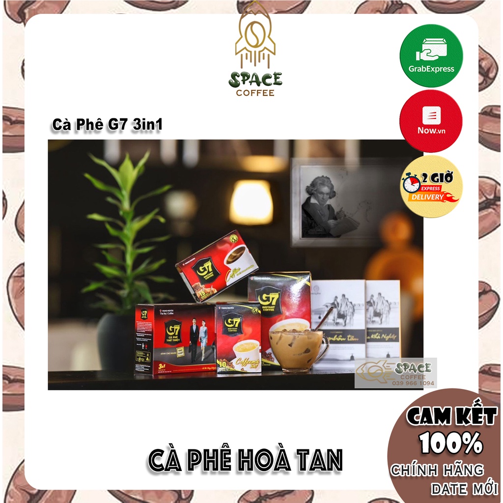 (Có tem xác thực) Cà Phê G7 Đen Không Đường hộp 15 gói - Cafe Hoà Tan Trung Nguyên | BigBuy360 - bigbuy360.vn