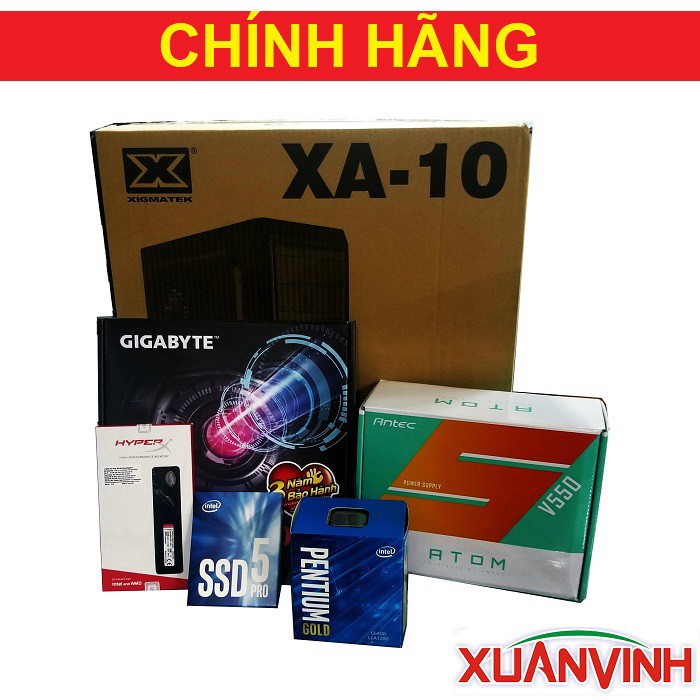[Mã ELCL3MIL giảm 5% đơn 3TR] Thùng Máy PC 2020 (G6400/ B460M 8GB/ 256GB/ V550/ C360) (NEW 100%, CHÍNH HÃNG) | BigBuy360 - bigbuy360.vn