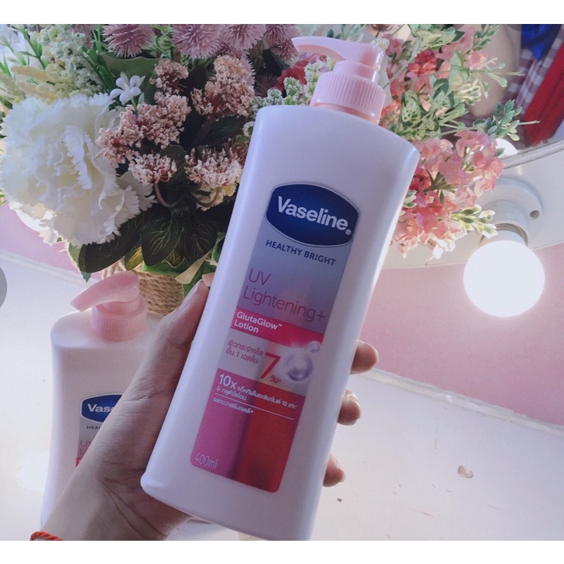Mẫu mới) Dưỡng thể Vaseline Healthy Lightening 10X chống UV Thái Lan 400ml | BigBuy360 - bigbuy360.vn