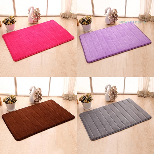 Thảm Lót Sàn Mềm Mại Chống Trượt Họa Tiết Kẻ Sọc Thời Trang