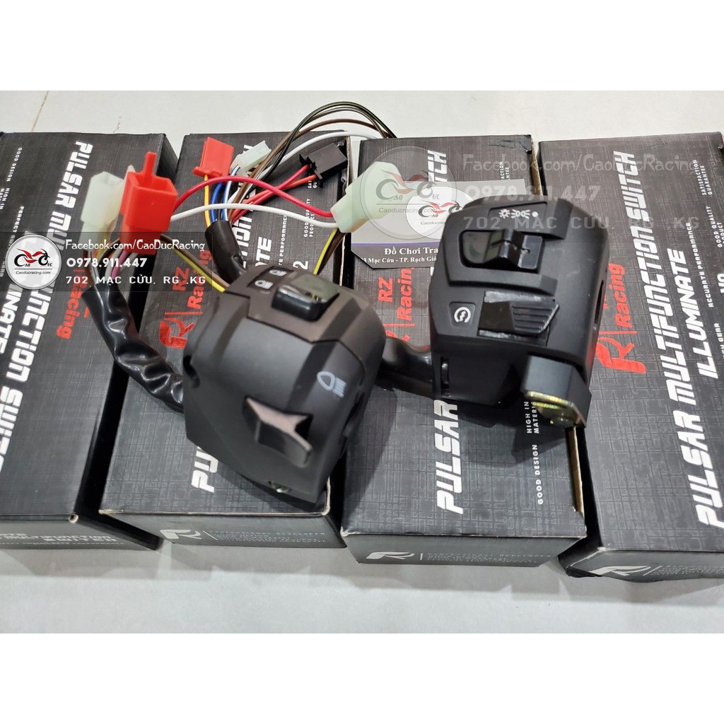 BỘ Cùm công tắc FRizoma (LOẠI KO CÓ ĐÈN) thái lan lắp mọi loại xe CÓ CÔNG TẮC PASSING