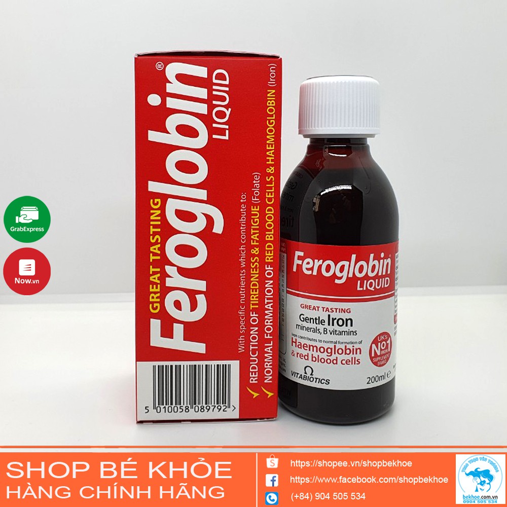 Sắt Feroglobin Liquid - Siro sắt  Feroglobin  200ml của Anh