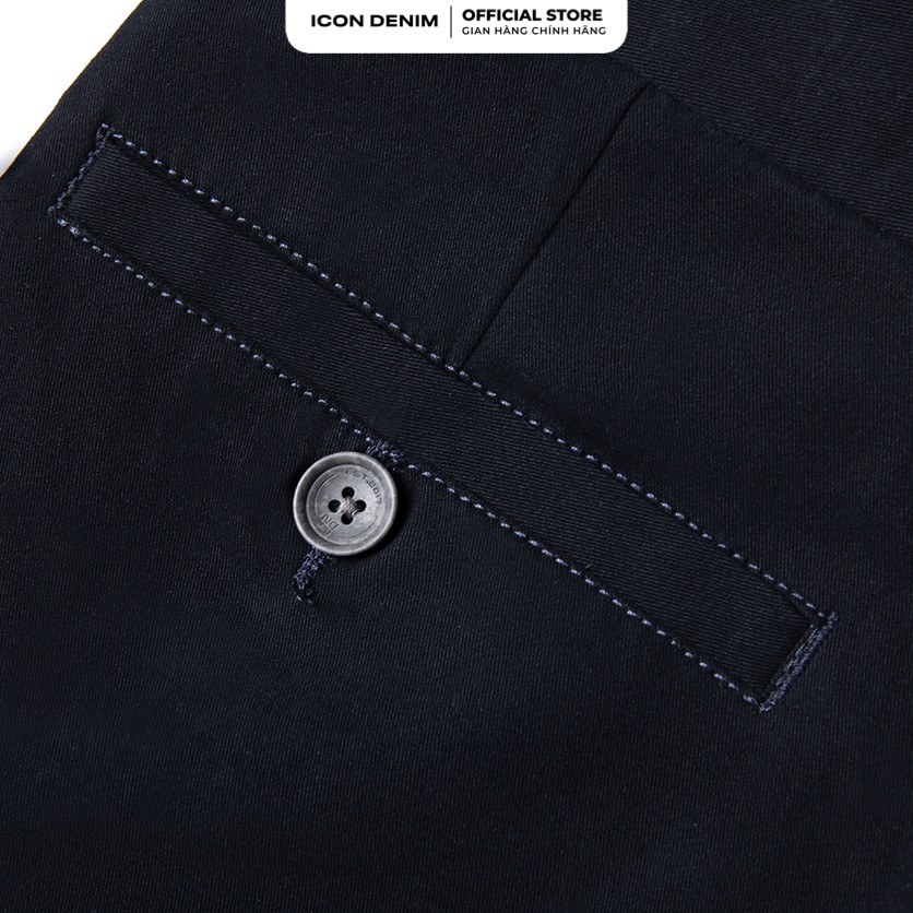 Quần Chino ICON DENIM Dáng Slim-fit Trơn Basic