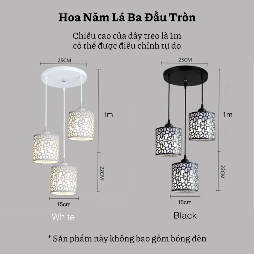 Đèn trần hình cánh hoa hiện đại Phong cách đơn giản bằng sắt rèn đèn chùm LED phòng ăn đèn chùm chiếu sáng quầy bar phòng ăn, phòng khách, phòng ăn, quán cà phê, hành lang, tiệc chủ đề