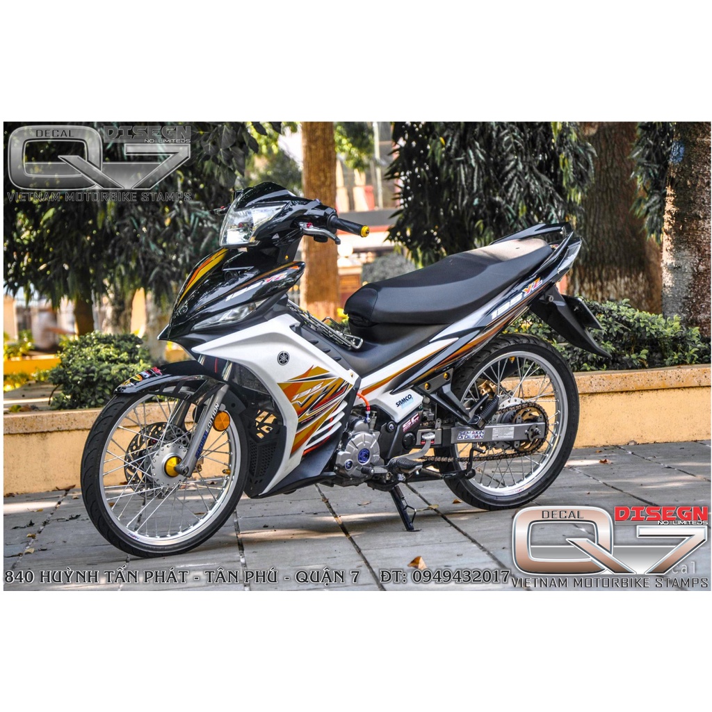 TEM RỜI EXCITER 2011 CAM TRẮNG ĐEN