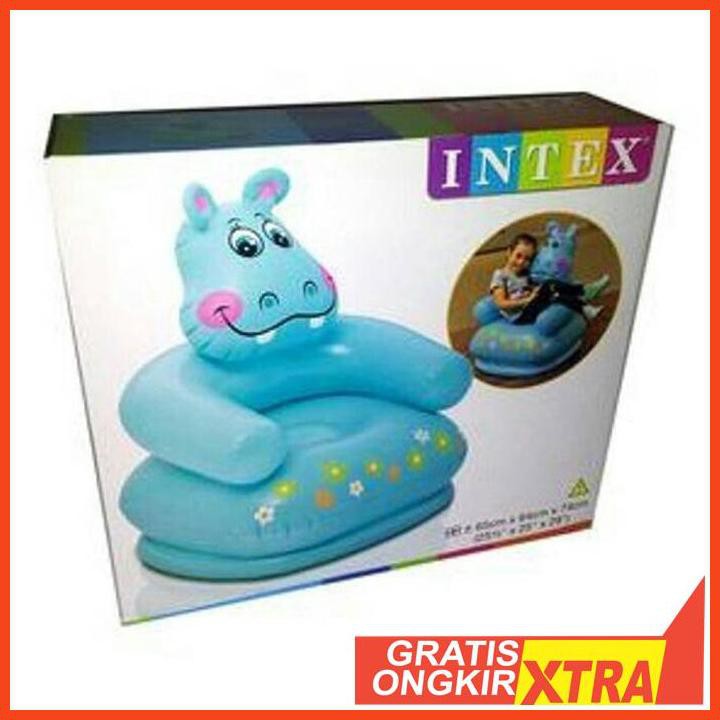 INTEX Mới Ghế Sô Pha Bơm Hơi Hình Hà Mã Dễ Thương Cho Bé