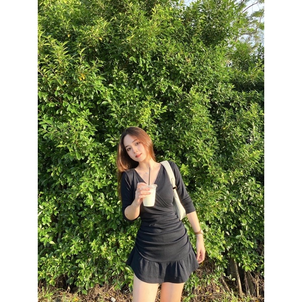 ANNA DRESS - Chất đầm dày dặn, co dãn tốt, ảnh thật của Sunshine
