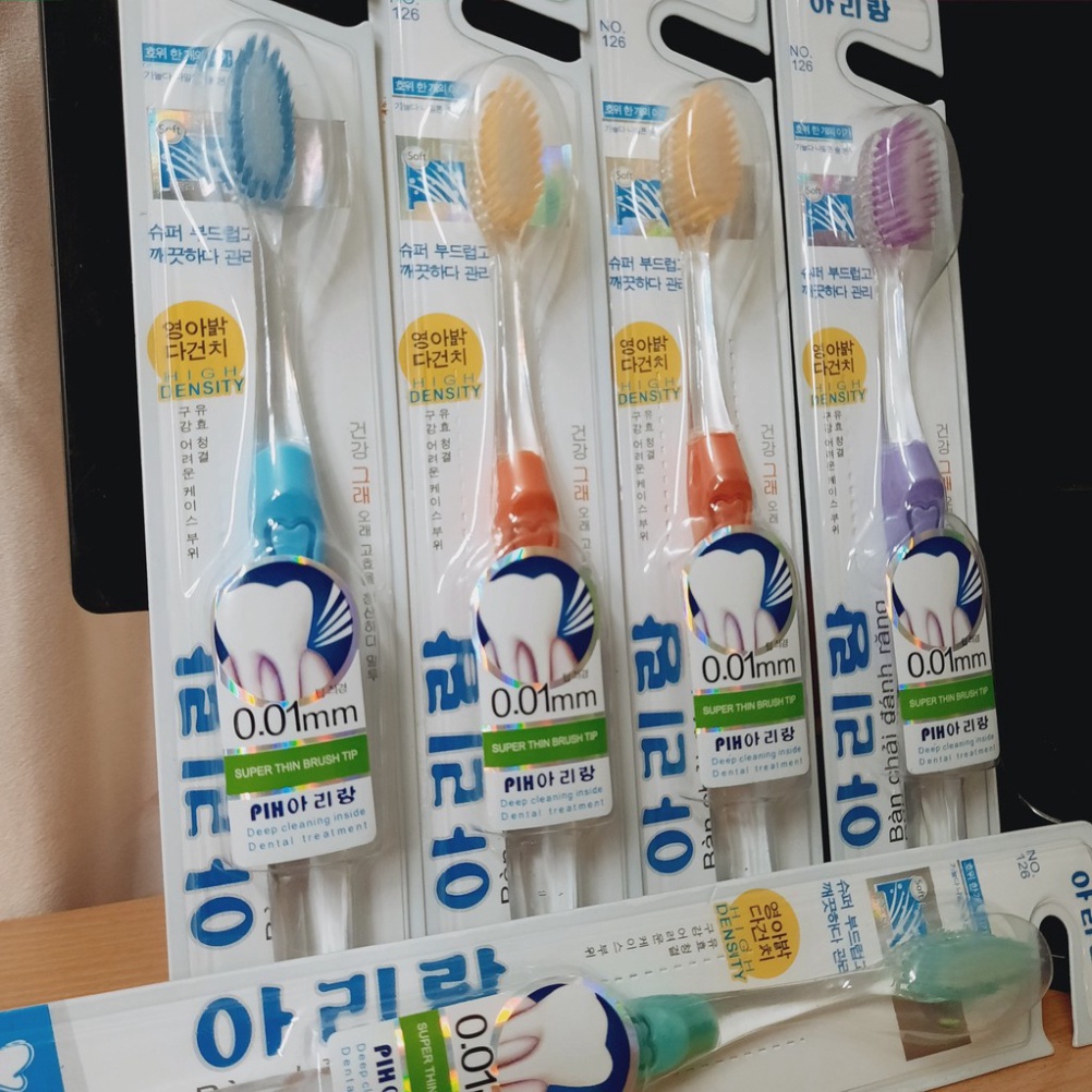 Bàn Chải Đánh Răng ❤️𝑭𝒓𝒆𝒆𝒔𝒉𝒊𝒑❤️ Bàn Chải Đánh Răng Hàn Quốc Siêu Mềm 0,01mm No 126