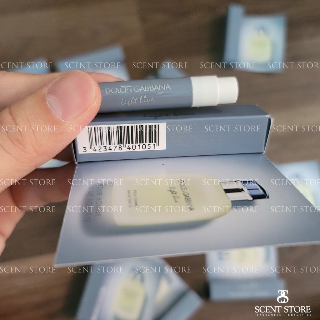 Scentstorevn - Vial chính hãng nước hoa D&amp;G Light Blue Pour homme Man, Women [0.8ml]