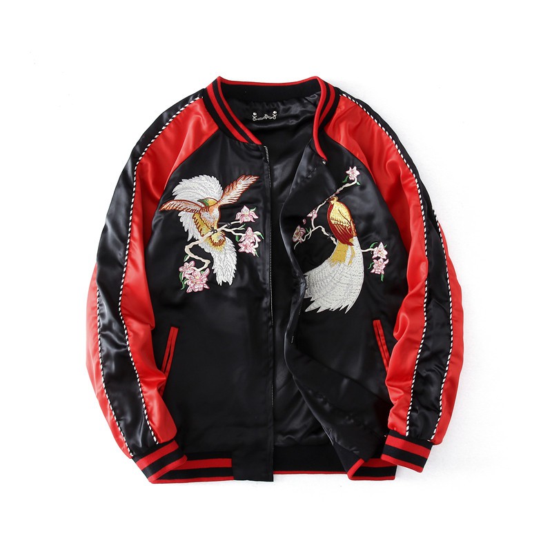 Áo khoác bomber thêu,áo bomber thêu 2 lớp cực chất