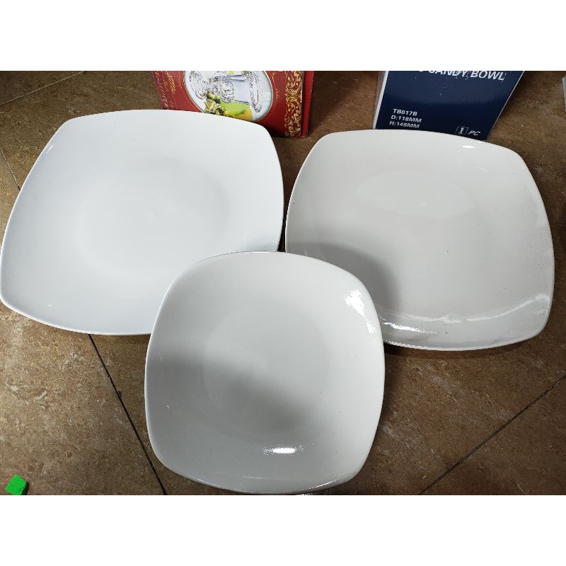Bộ bát đĩa sứ trắng tổng 23 món