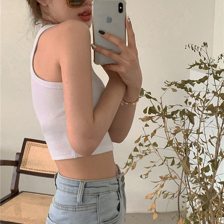 Áo croptop COZOKC vải cotton cá tính dành cho nữ