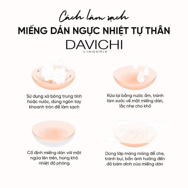 Dán ti Davichi nhiệt tự thân nâng ngực cao cấp tái sử dụng trọn đời