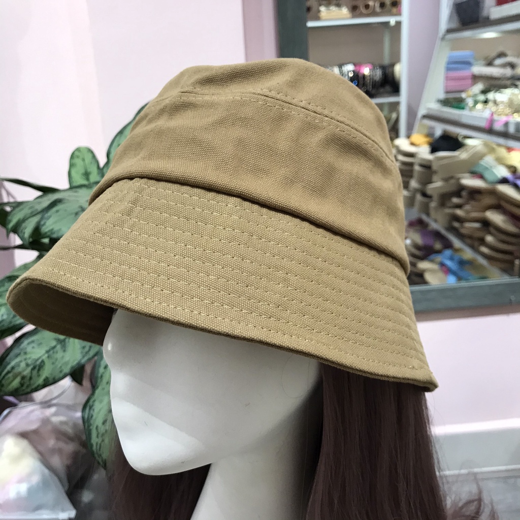 Mũ Nón Bucket Trơn Chóp Nối Lissu