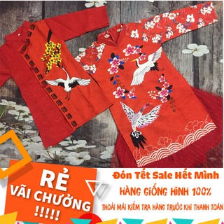 Áo dài cho bé, áo dài cách tân bé trai bé gái,hàng gấm cao cấp