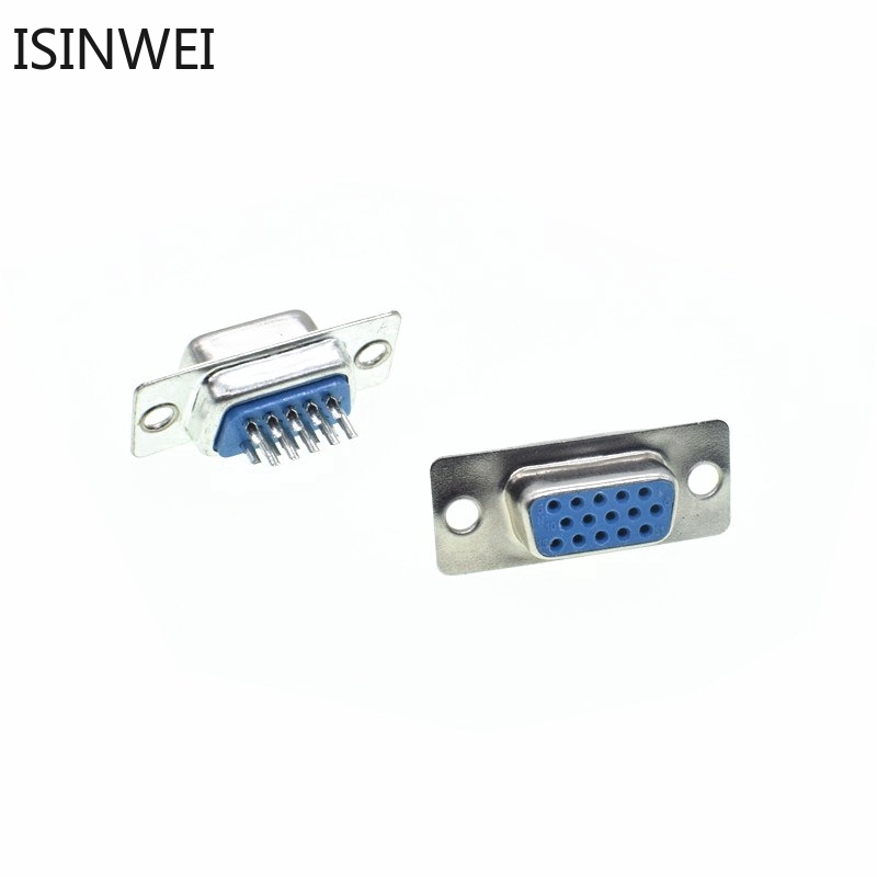 5PCS DB15 3Rows Parallel VGA Port 15 Pin D Sub Male Female Solder Connector