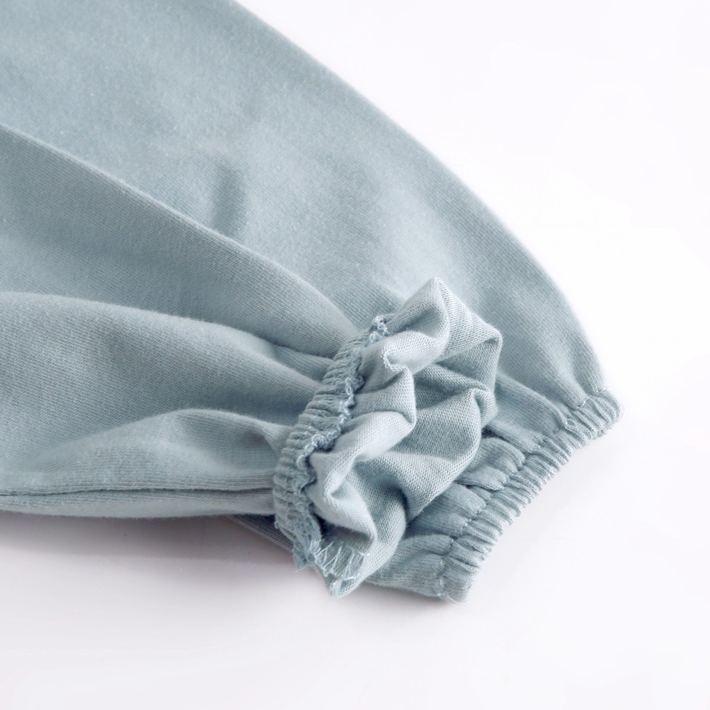 Áo liền thân Sanlutoz tay dài in họa tiết hoạt hình đáng yêu cho bé sơ sinh