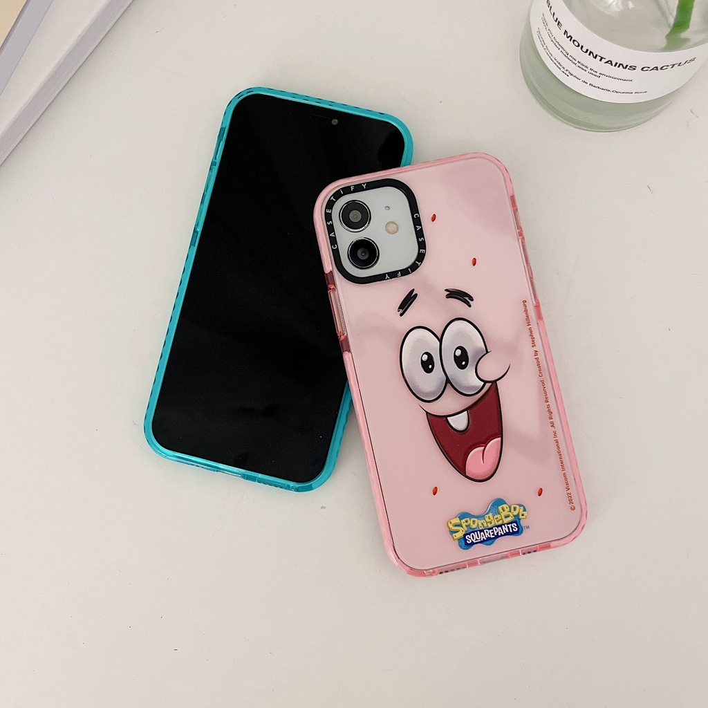 Casetify Ốp Điện Thoại Dẻo Trong Suốt Họa Tiết Hoạt Hình SpongeBob Cho iPhone 15 14 13 12 11 Pro Max 7 8 Plus SE X XR