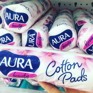 Bông tẩy trang Aura 150 miếng