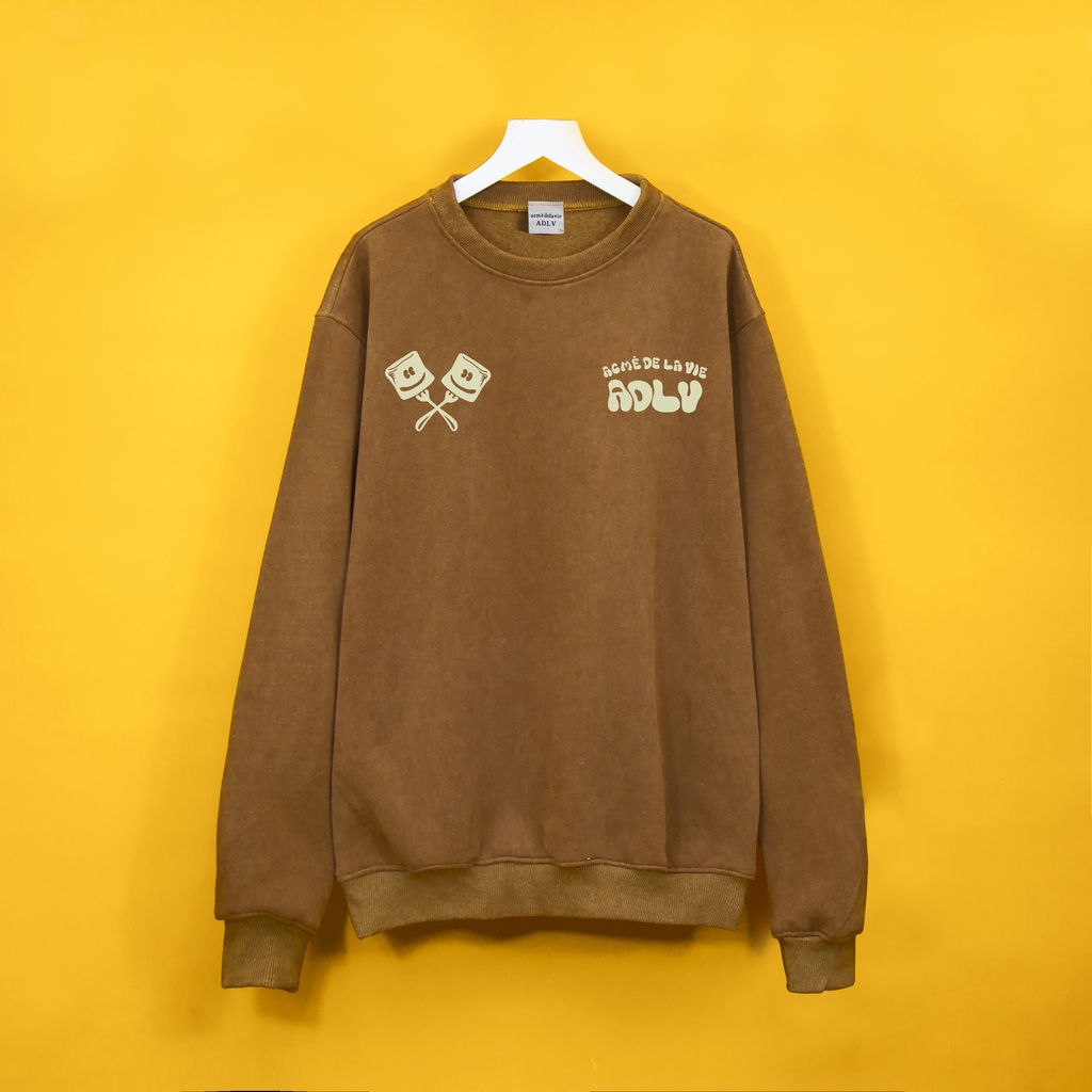 Áo nỉ bông Sweater ADLV KẸO DẺO Hogoto shop , Áo sweater nam nữ nỉ bông cotton