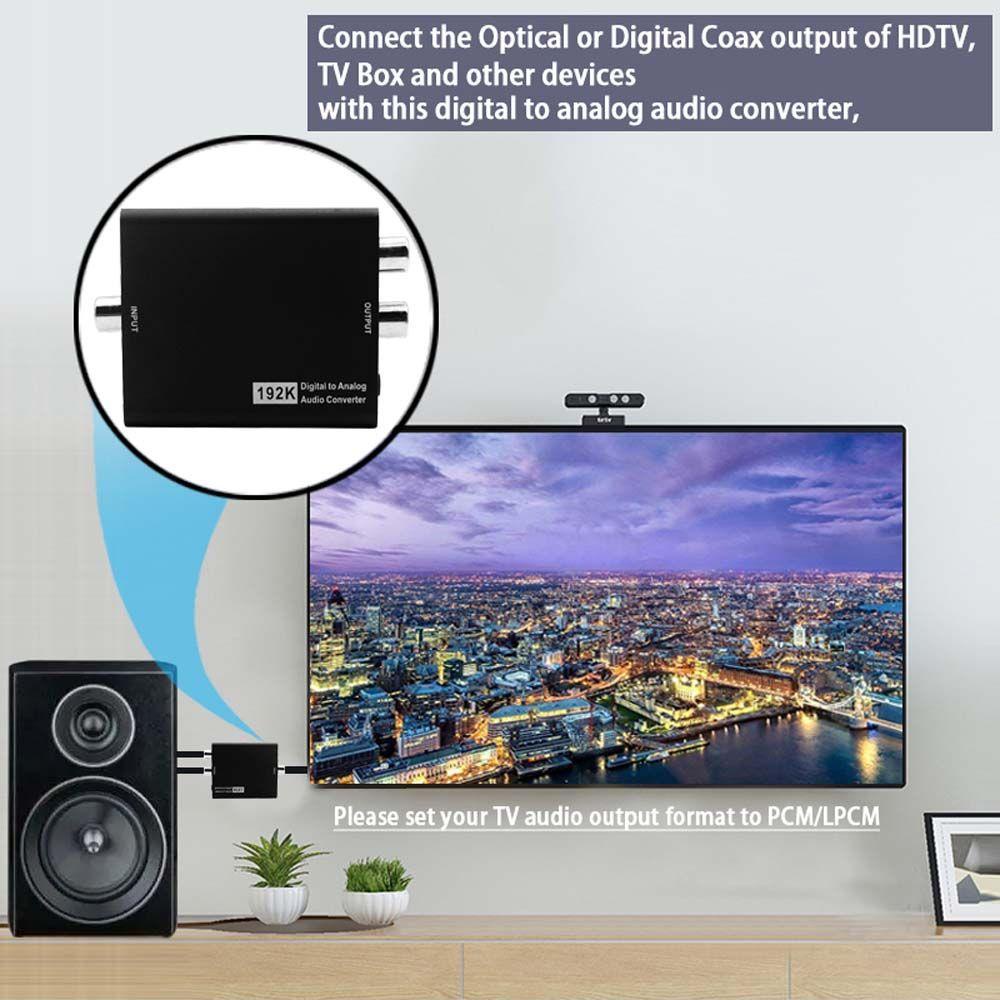 Bộ Chuyển Đổi Âm Thanh Kỹ Thuật Số AUGUSTINE digital Sang Analog SPDIF RCA L / R Audio RCA Giắc Cắm 3.5mm SPDIF Sang RCA
