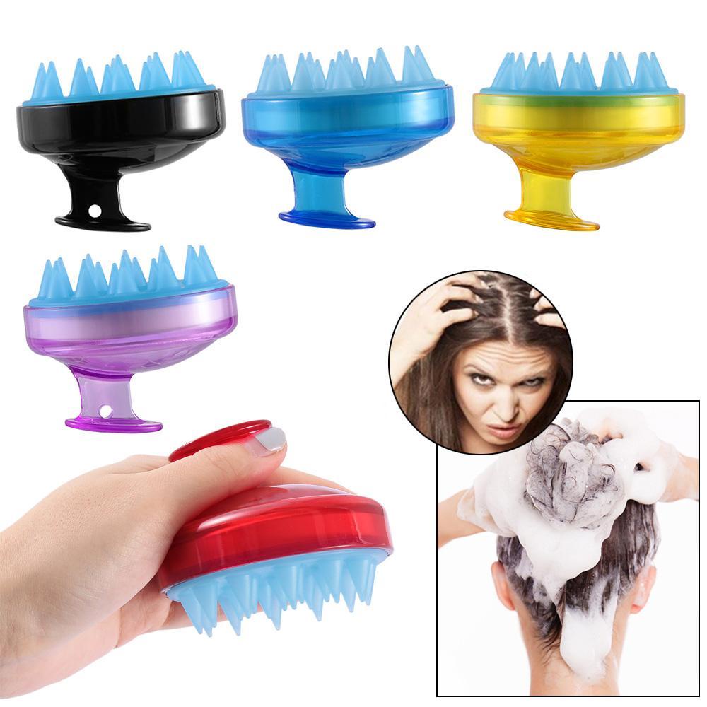 Dụng Cụ Mát Xa Da Đầu Bằng Silicone 5 Màu Tùy Chọn Tiện Dụng Cho Spa