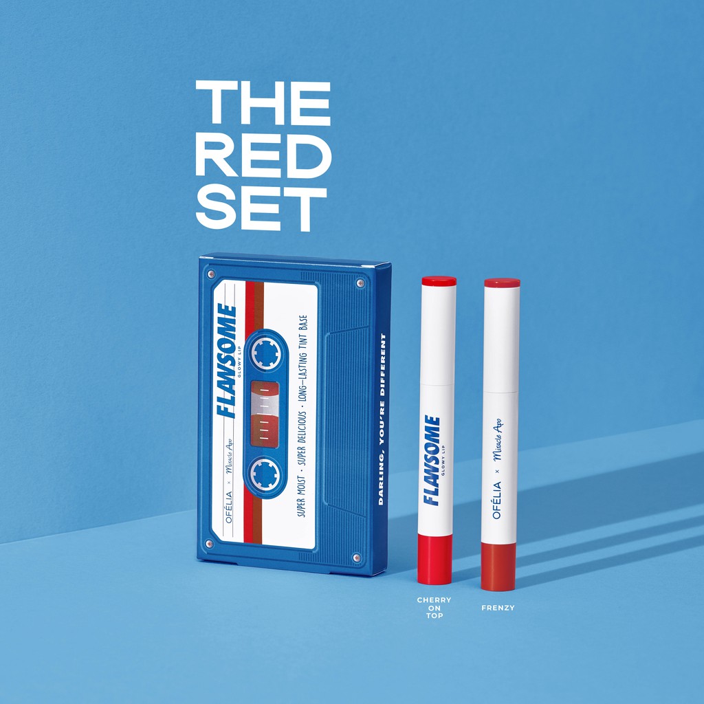 Set Son Sáp Tint Bóng OFÉLIA FLAWSOME Glowy Lip (2cây x 2g) | BigBuy360 - bigbuy360.vn