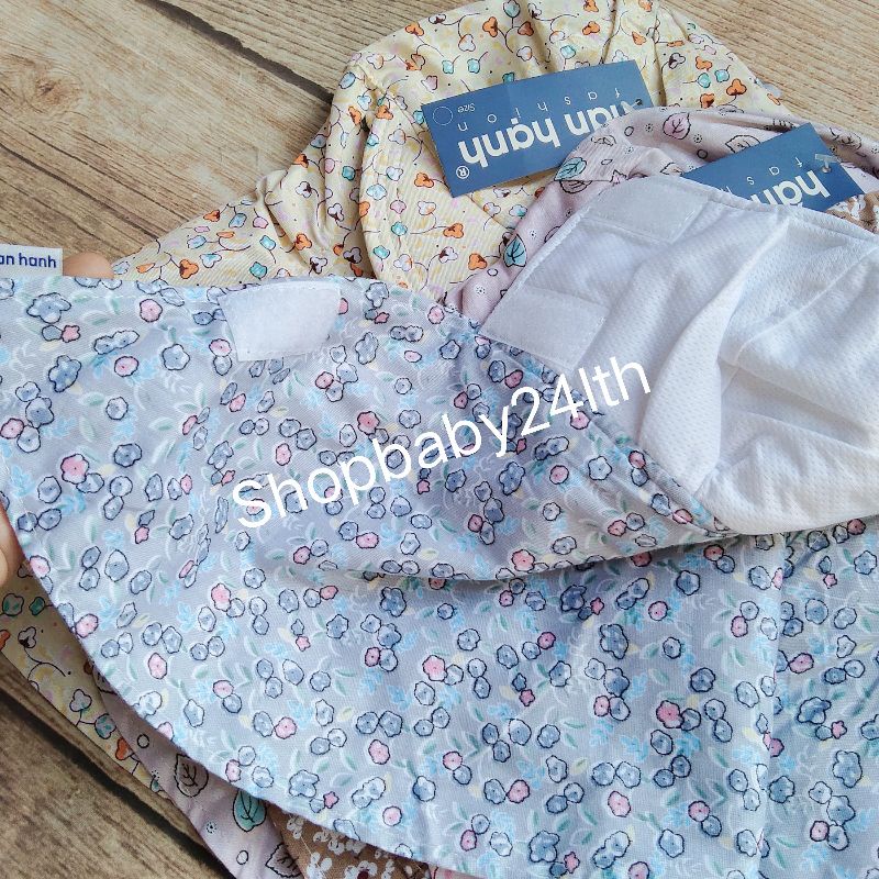 Nón mũ vành nhỏ nhiều bông hoa, khẩu trang chống nắng vải cotton cố định bằng miếng dán, vải đẹp, bền đẹp thời trang