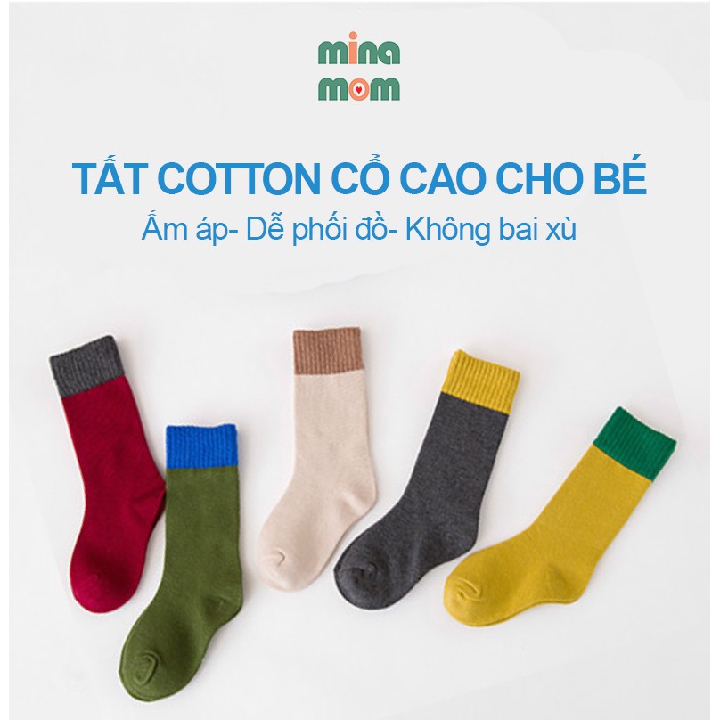 Tất vớ cotton xuất Hàn cho bé MKB011 cực đẹp nhiều màu sắc