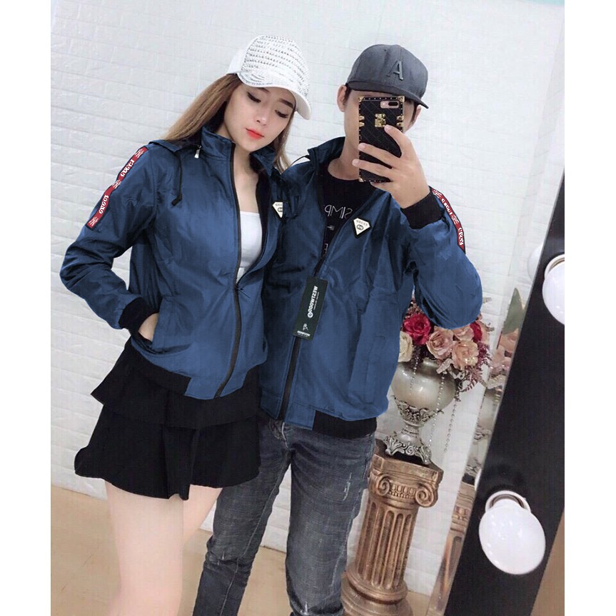 ÁO KHOÁC DÙ NAM NỮ COUPLE TINA  ÁO KHOÁC DÙ CẶP NHIỀU MÀU ĐEN - XANH ĐEN - ĐỎ - XÁM - TRẮNG - RÊU CHO CÁC CẶP ĐÔI