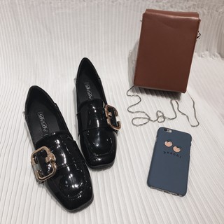Giày loafer cao gót