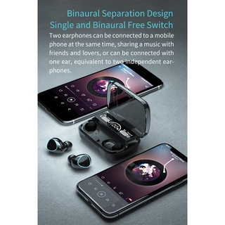 New M10 wireless Bluetooth headset three display in ear Mini TWS game headset