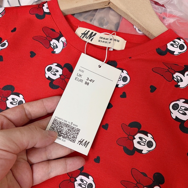 Set 2 váy micky bé gái 18/24m-5/6y