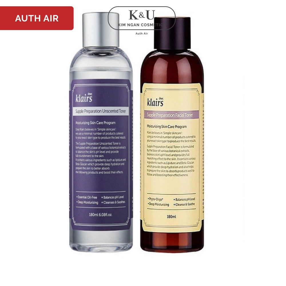 Nước Hoa Hồng Klairs Supple Preparation Toner - 180ml - Xuất Xứ Hàn Quốc | BigBuy360 - bigbuy360.vn