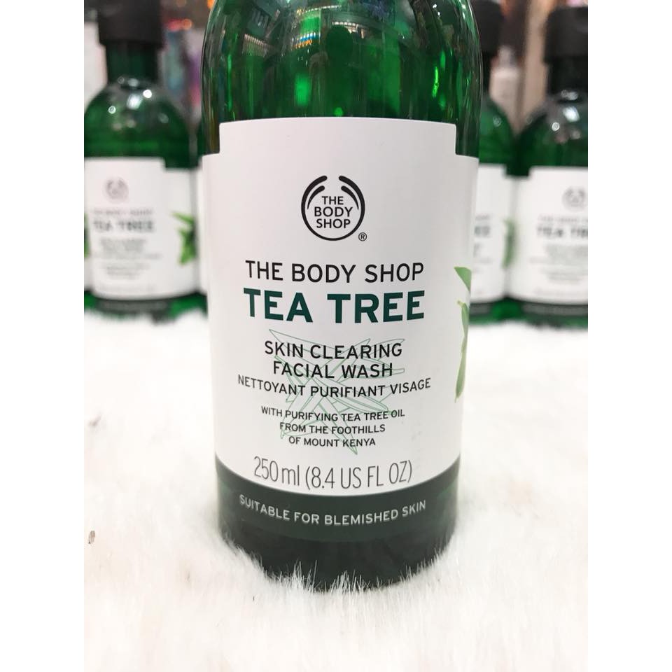 (250ml) Gel rửa mặt Tea Tree Skin Clearing Facial Wash The Body Shop