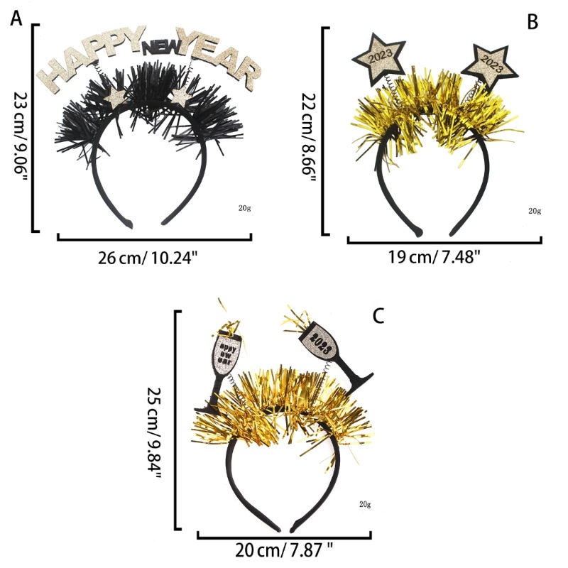 Băng Đô Cài Tóc Mừng Năm Mới 2023