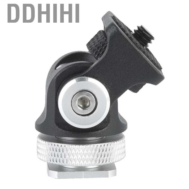 Ddhihi New Mini Hot Shoe Mount Monitor Microphone Flash Holder 1/4"Screw Camera Bracket