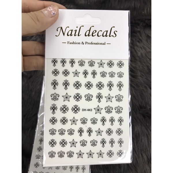 stich dán móng hoa tuyết ( làm móng , nail box )