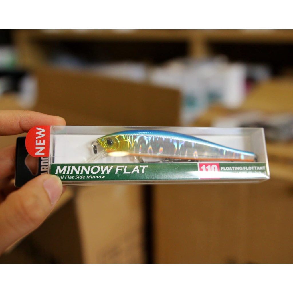 Mồi Giả Câu Lure DUEL Hardcore Minnow Flat 110 Mồi Giả Câu Cá DUEL Hàng Chính Hãng JAPAN