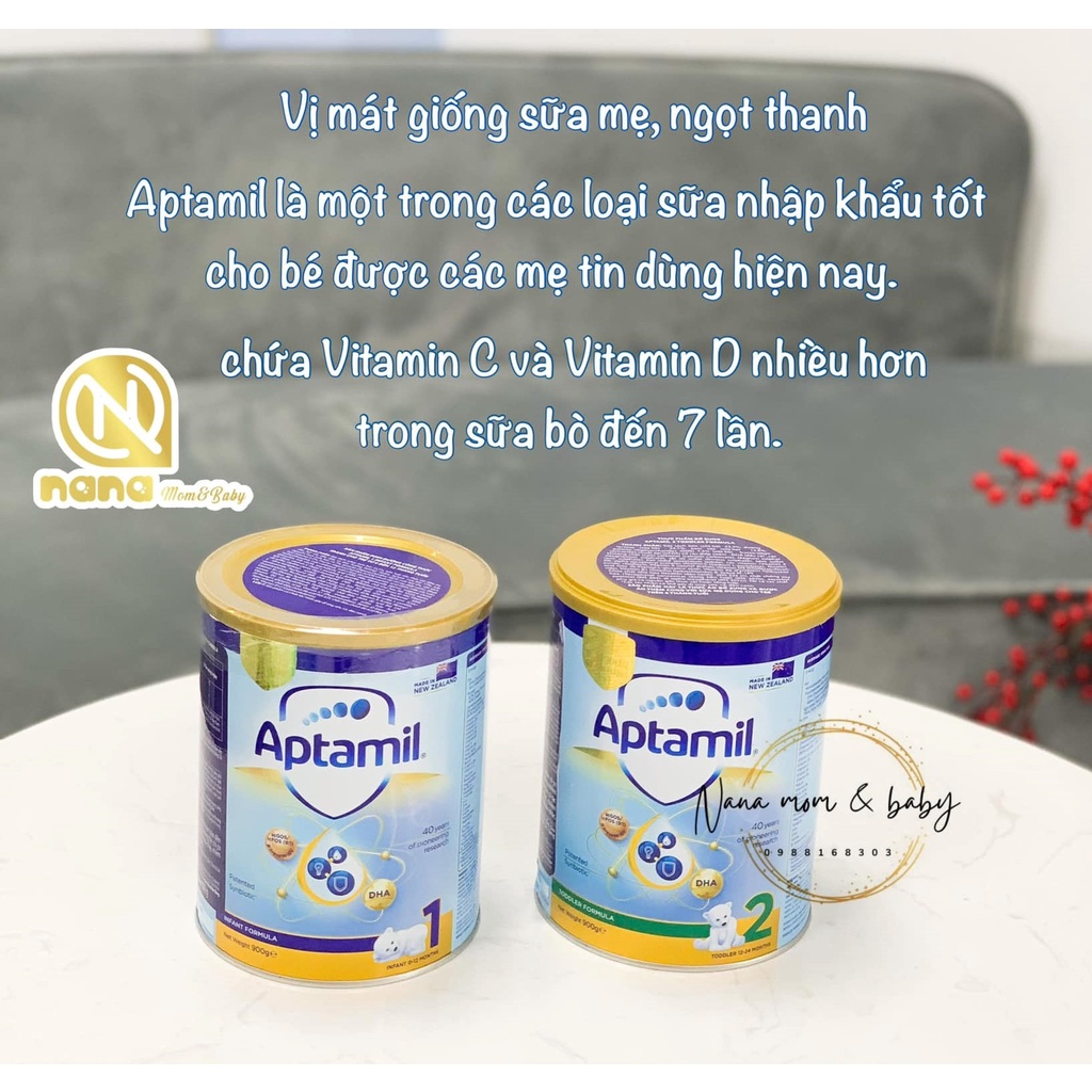 SỮA APTAMIL NEW ZEALAND 900G SỐ 1, 2