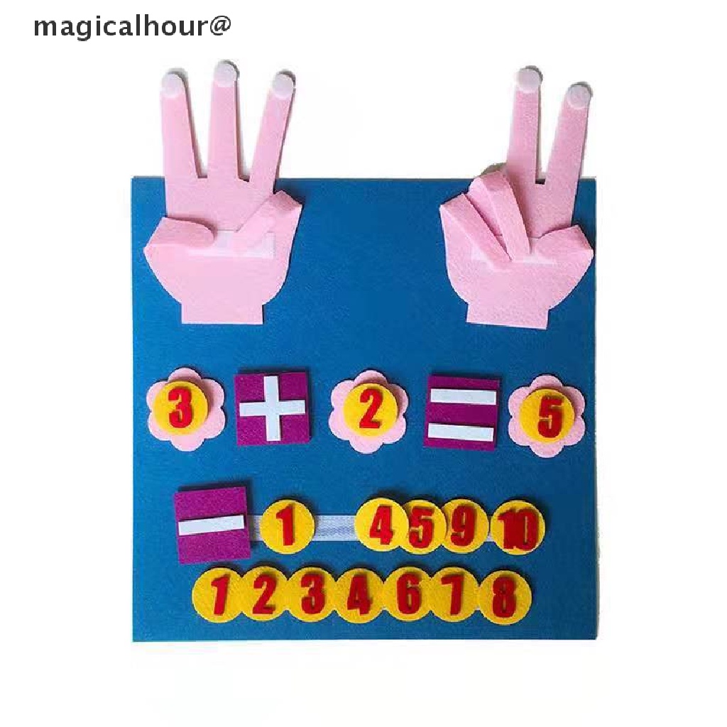 Đồ chơi học toán đếm ngón tay bằng vải nỉ giáo dục sớm montessori cho bé