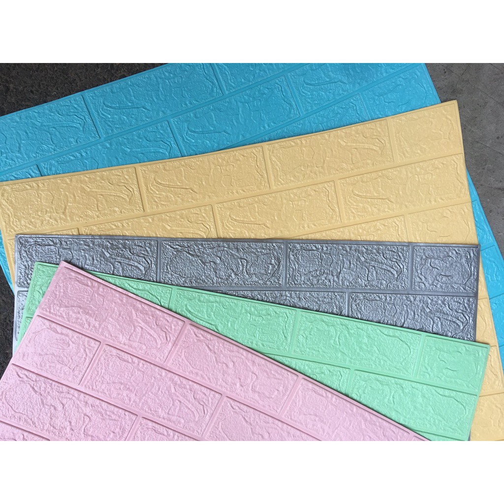 { XẢ KHO 8k }Sỉ xốp dán tường màu 9K đủ mà kt 70x77cm | BigBuy360 - bigbuy360.vn