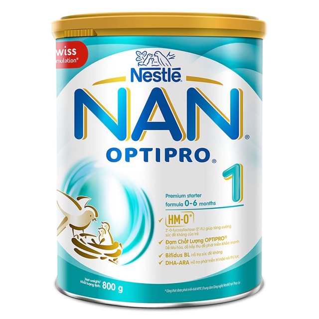 Sữa bột Nestlé NAN OPTIPRO 1 - 900 gr