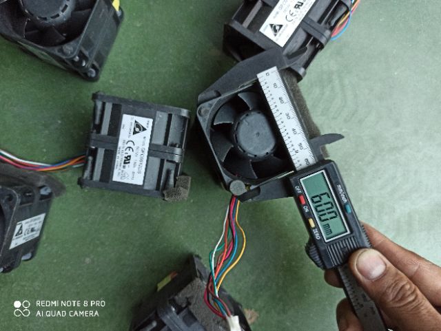 Quạt bộ đôi delta 12v 1.9A, vuông 6cmx6cm hút thổi mạnh khủng khiếp
