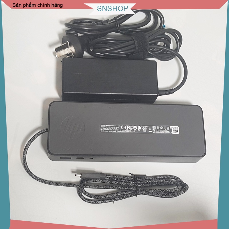 Hub Dock Displaylink HP HSA B005DS hỗ trợ xuẩt 2 màn hình 4k 60HZ cho các dòng máy chạy M. ac, Window, OS...