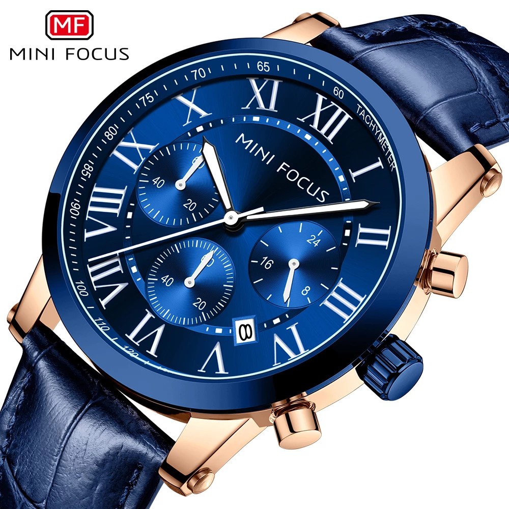Đồng Hồ Quartz MINI FOCUS 0415 Chống Thấm Nước Thời Trang Cho Nam