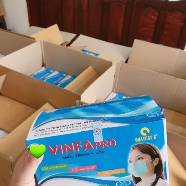 KHẨU TRANG KHÁNG KHUẨN Y TẾ 4 LỚP CỰC DÀY