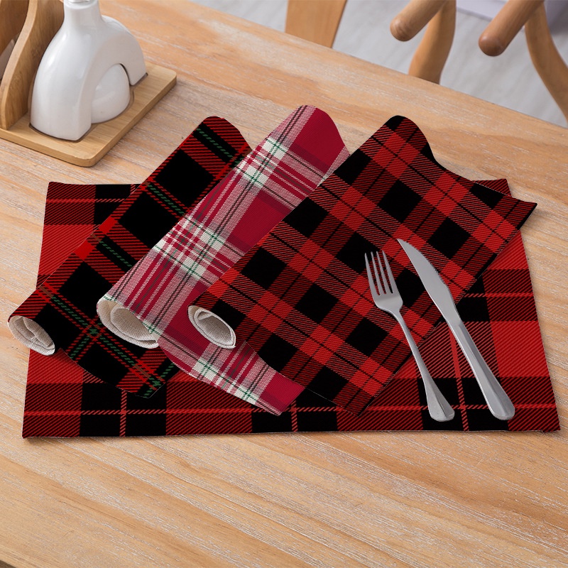 Tấm Lót Bàn Ăn Bằng Polyester Chống Thấm Nước Cách Nhiệt Tiện Dụng