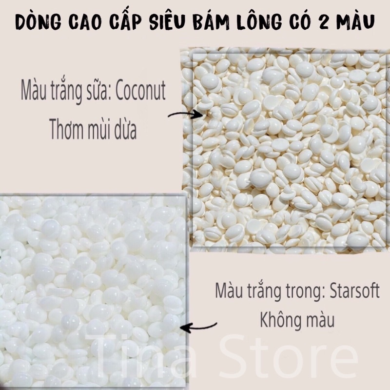 Sáp wax lông ( freeship ) sáp wax nóng hạt đậu dòng premier hard wax beans nhập khẩu cao cấp 100gr - tinastore29