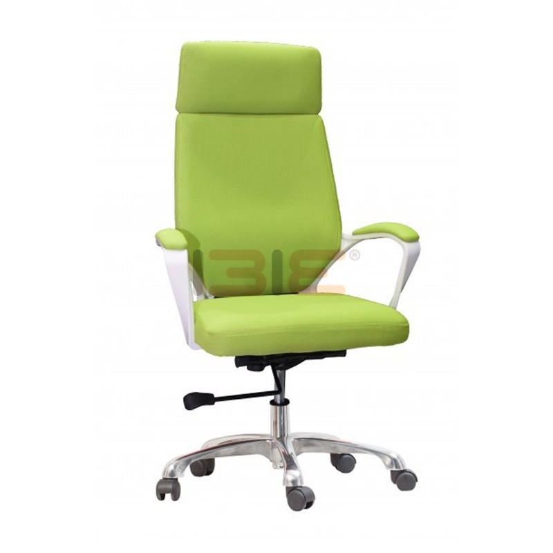 Ghế Quản lý mâm 2 cần IBIE ID816 tay ốp, chân nhôm, lưng nệm bọc da PU cao cấp